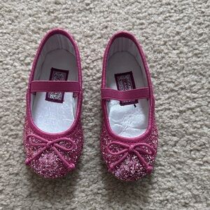 L'Amour Sparkly Pink Kids Dress Shoes